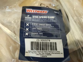 10x Westward zeilklem 23cm spring clamp W8211.762 (5)